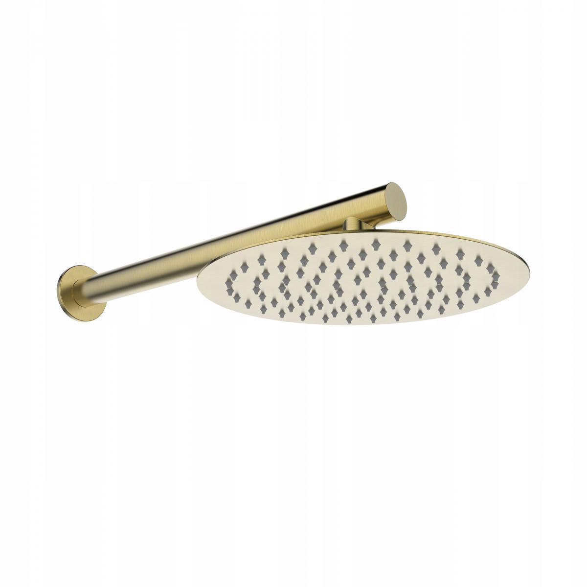 INVENA ZESTAW PODTYNKOWY Z BATERIĄ PODTYNK 2F ALONIA TREND, ZŁOTO SZCZOTKOW