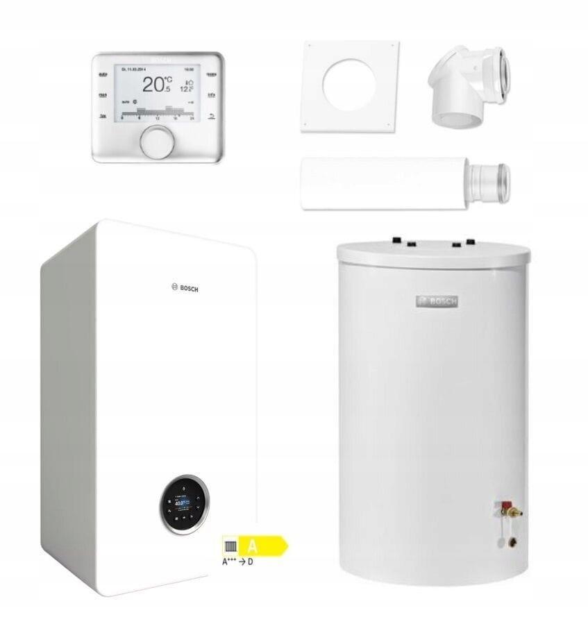 Junkers pakiet kocioł kondensacyjny zasobnik 120 reg.pogodowy płyta 48h