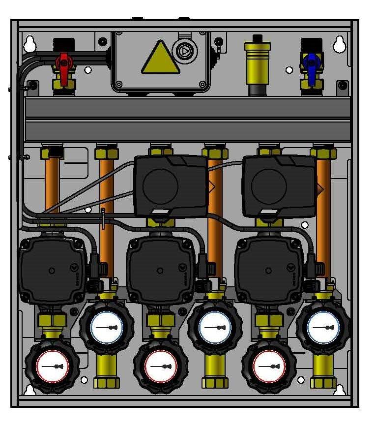Zestaw mieszający AFRISO AZB 2x 355 zawór 48h