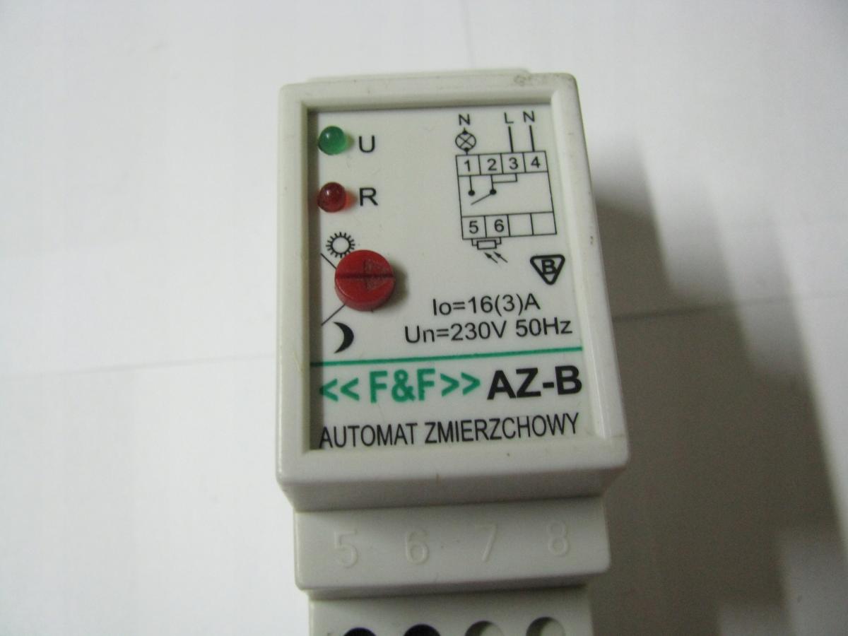 Automat zmierzchowy AZ-B PLUS I=16A, zewnętrzna sonda hermetyczna PLUS, 2 m