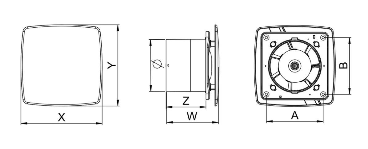 AWENTA Wentylator wyciag.NEA WNI100T - TIMER