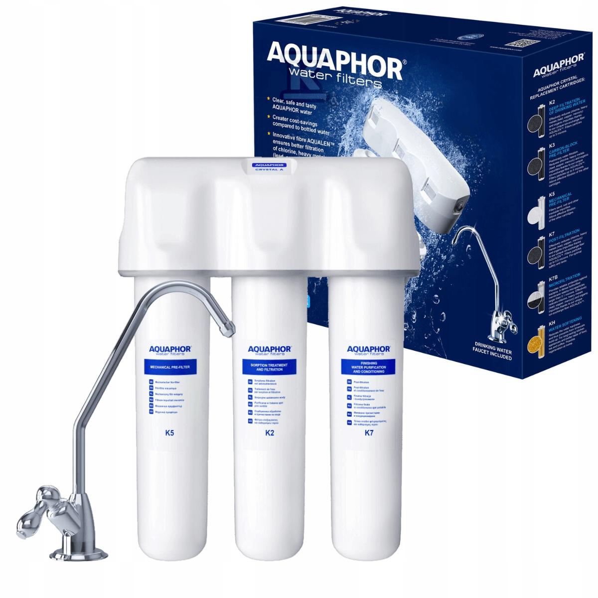 AQUAPHOR Filtr Kryształ A filtrujący wodę (K5, K2, K7)