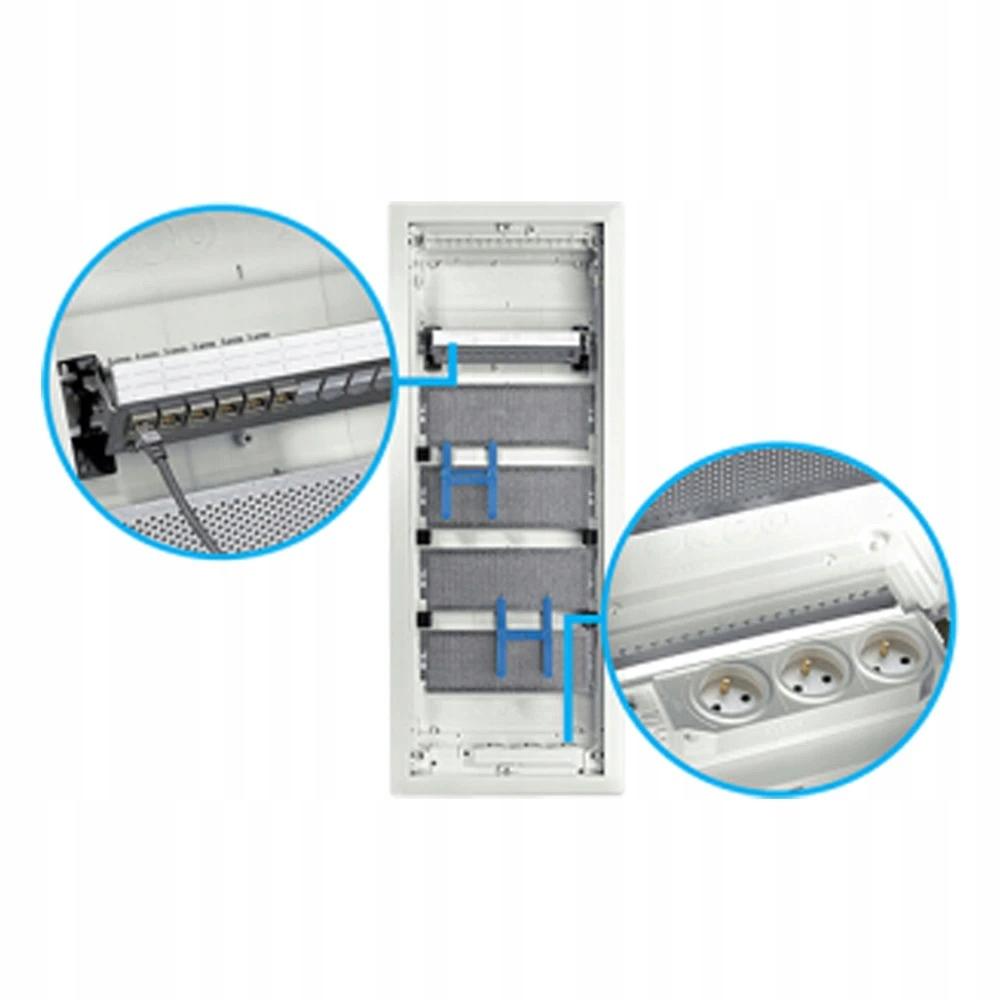 HAGER Rozdzielnica podtynkowa 4R/48M II kl IP30, QC, VDE
