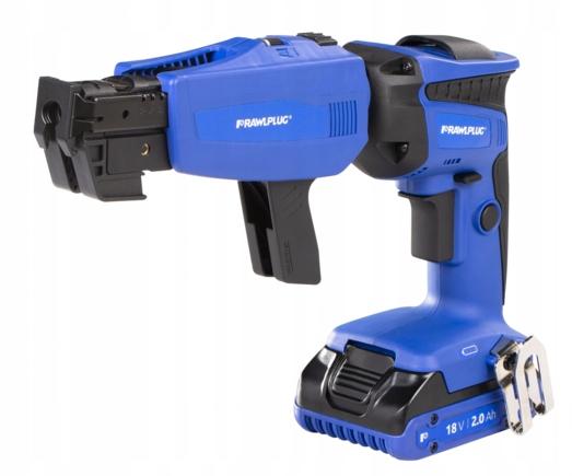 Wkrętarka do płyt G-K 18V, 2x AKUMULATOR 2,0 AH: ŁADOWARKA 1,5A