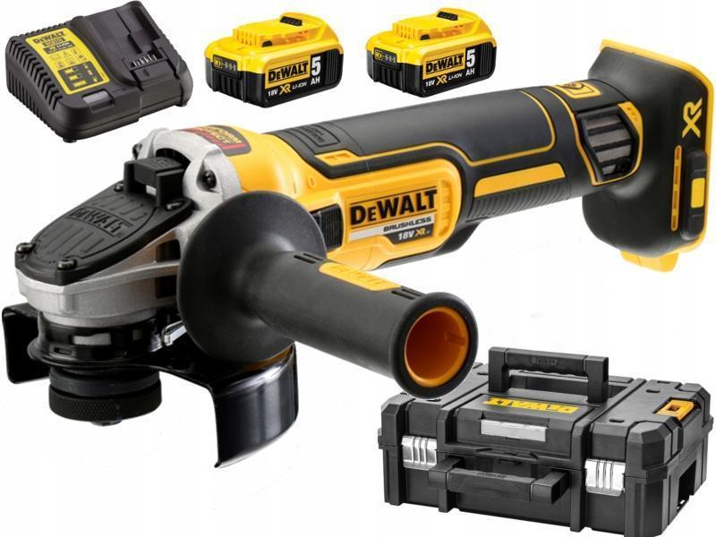 DEWALT szlifierka bezszczotkowa z 2 aku ładow. 48h