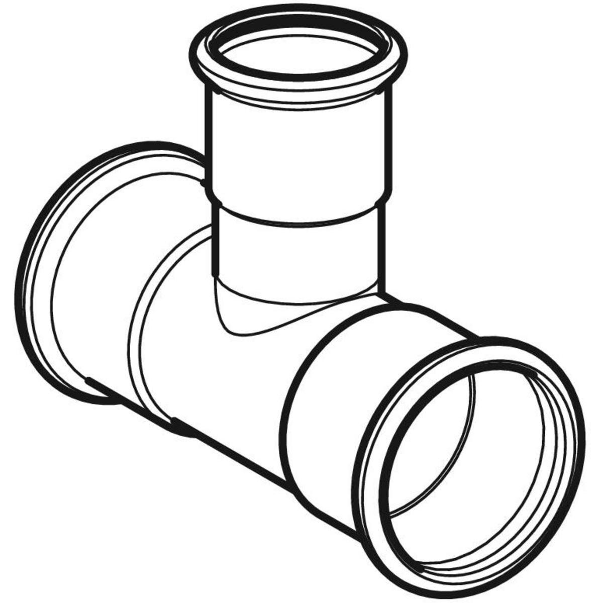 GEBERIT Trójnik Geberit Mapress C-Stahl redukcyjny d54-15