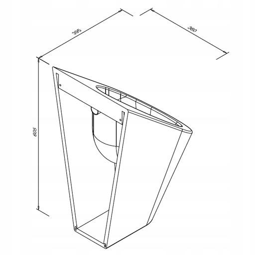 FANECO Pisuar wiszący ze stali nierdzewnej