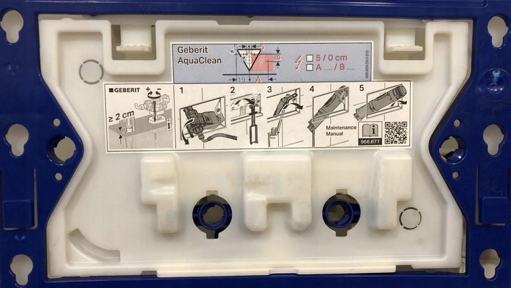 Przycisk uruchamiający GEBERIT Sigma20 ex Sigma30 prostokątny przedni biały