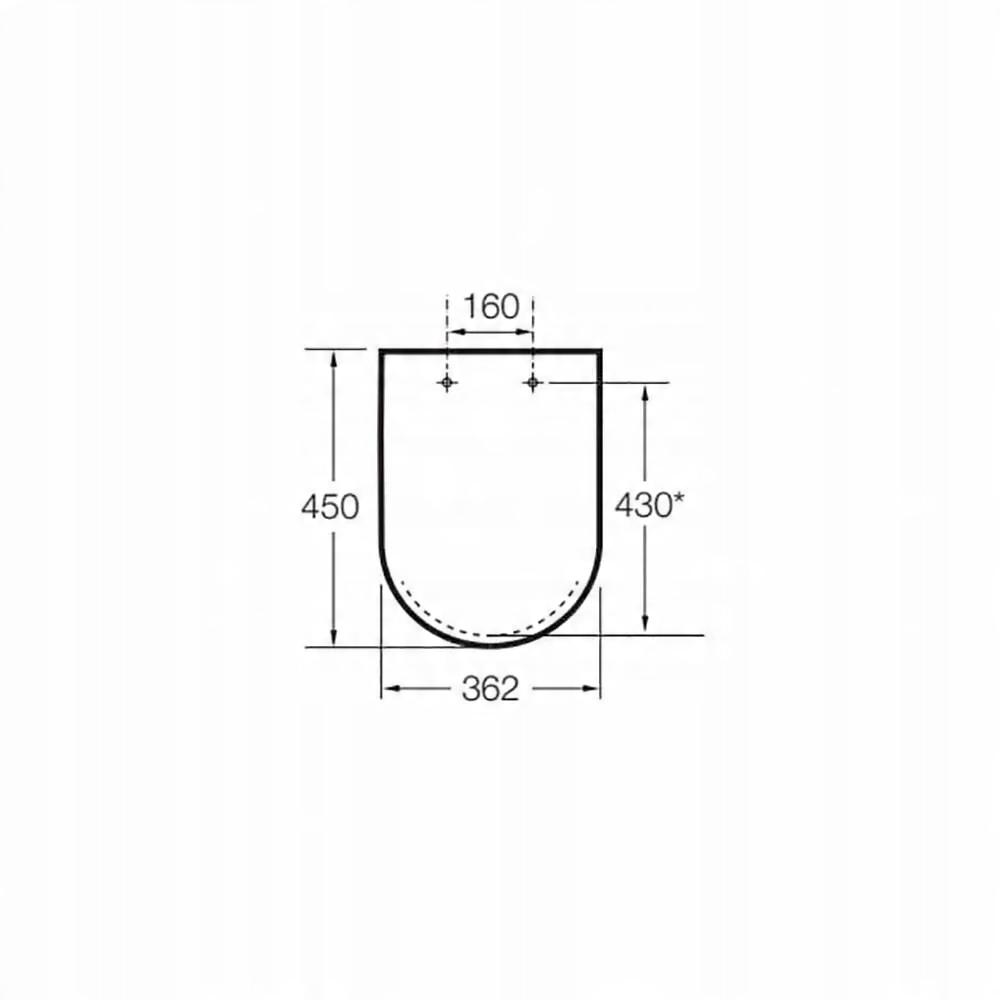 Deska WC MERIDIAN Supralit Biały ROCA[5]
