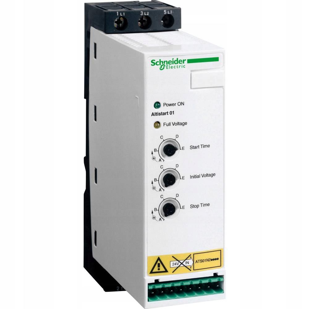 Układ łagodnego rozruchu ATS01 3-fazowe 380/415VAC 50/60Hz 11kW 22A IP20