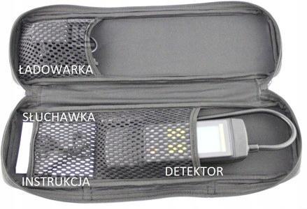 Futerał do detektora futerał do testo 316-2, mieści detektor, ładowarkę, sł