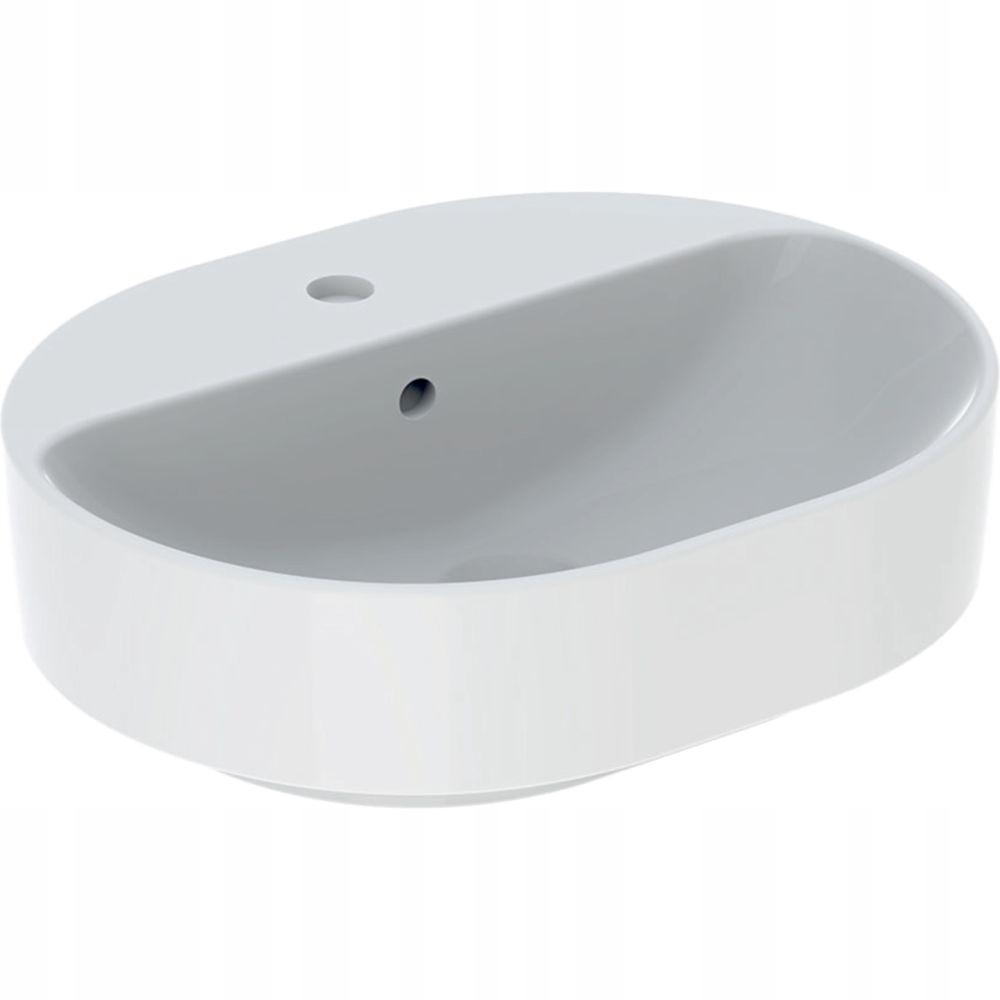 Umywalka Variform stawiana na blat, eliptyczna, B50 cm, H15.8 cm, T40 cm, z