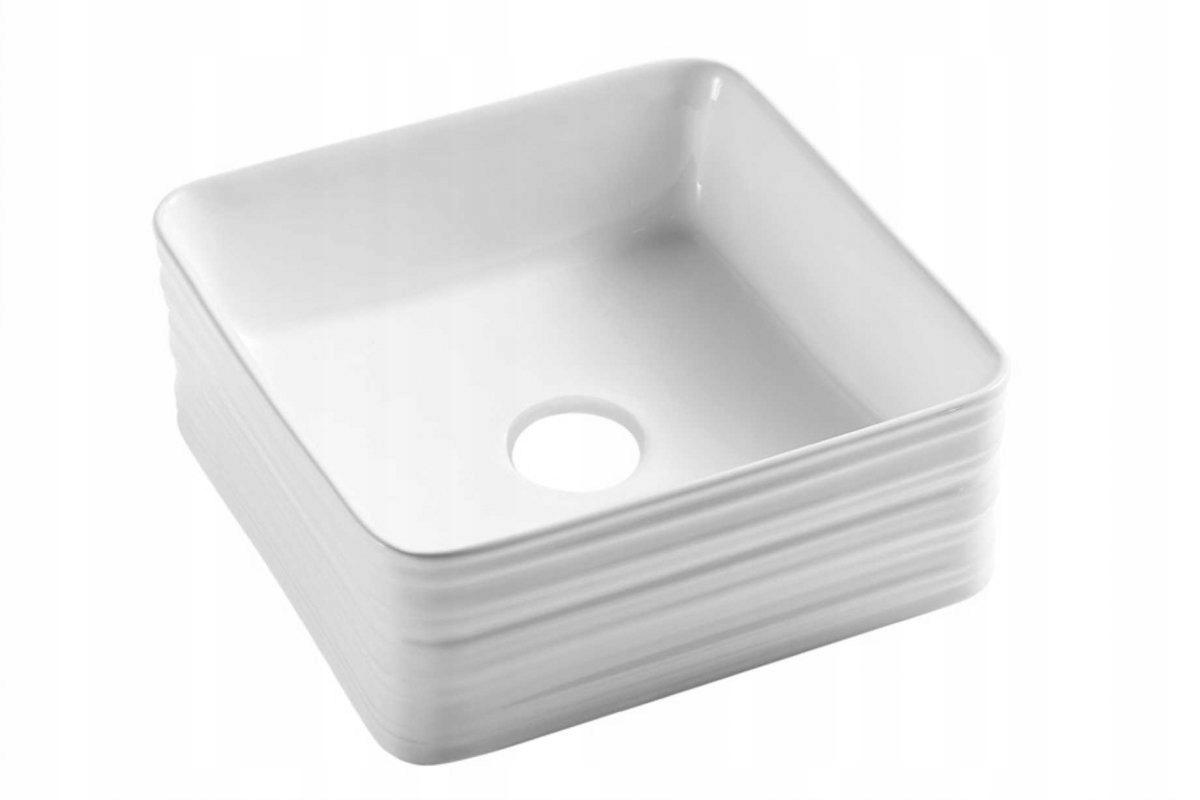 INVENA UMYWALKA NABLATOWA AKTE INVENA TREND, 38 CM, KWADRATOWA