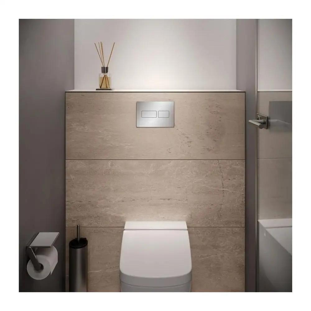 Przycisk spłukujący TECE solid podwójny do WC metal stal nierdzewna szczot