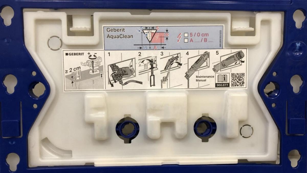 GEBERIT Przycisk spłukujący Sigma70, przedni, biały