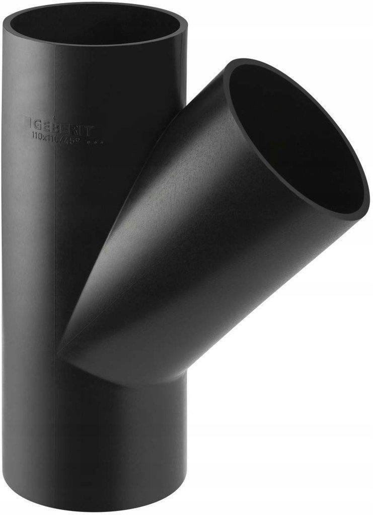 GEBERIT Trójnik PE skośny 45st. d200/200