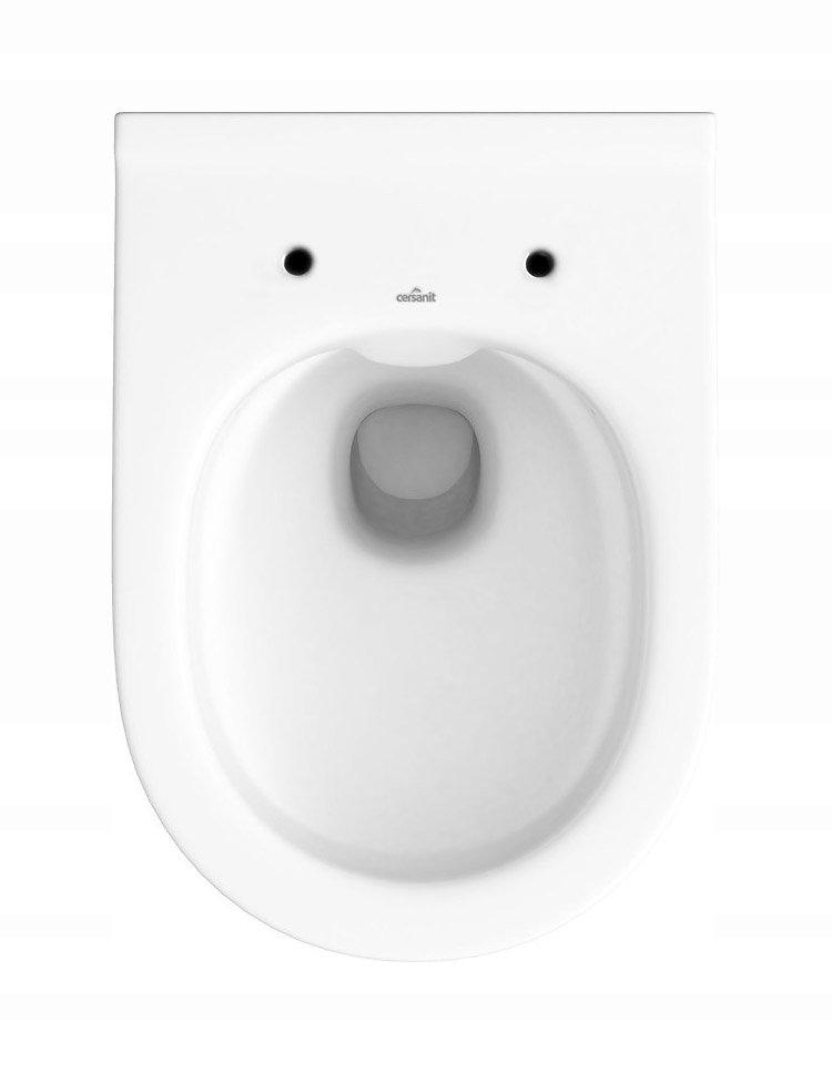 Zestaw 743 Miska zawieszana bezkołnierzowa City Oval New CleanOn z ukrytym