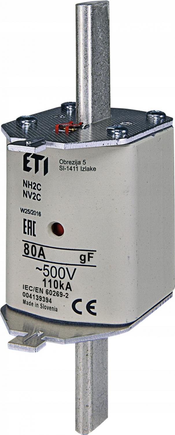 ETI Wkładka topikowa szybka NH2/WT-2C GF 80A/500V