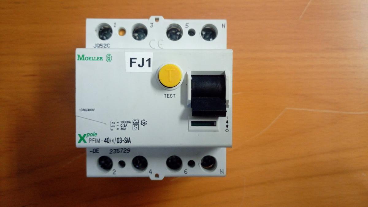 PFIM-40/4/003-A-MW Wyłącznik różnicowoprądowy 10kA, In=40A, IN=0,03A, Typ A