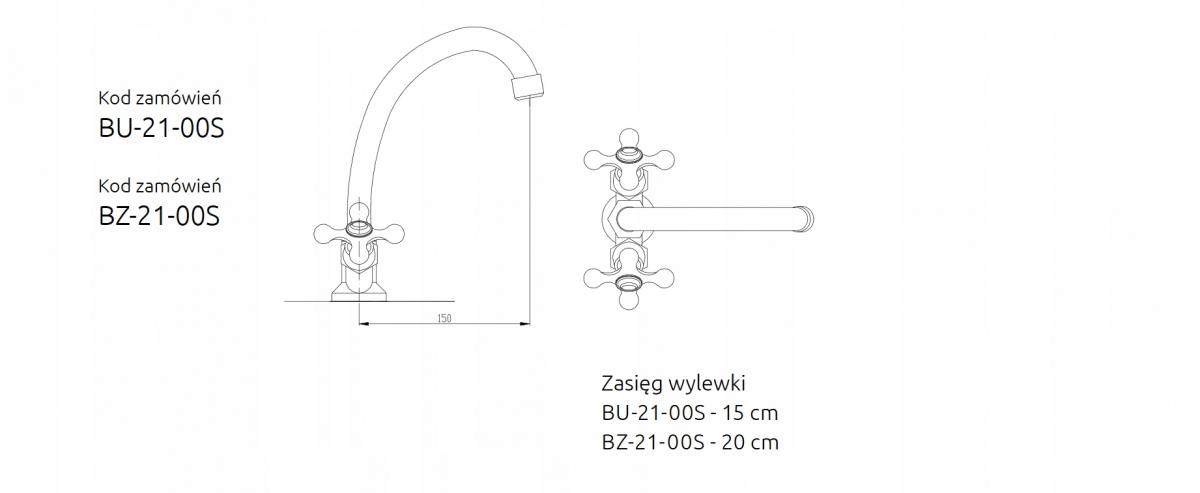 INVENA BATERIA STOJĄCA ROMA,WYL.200,PODŁ.3/8