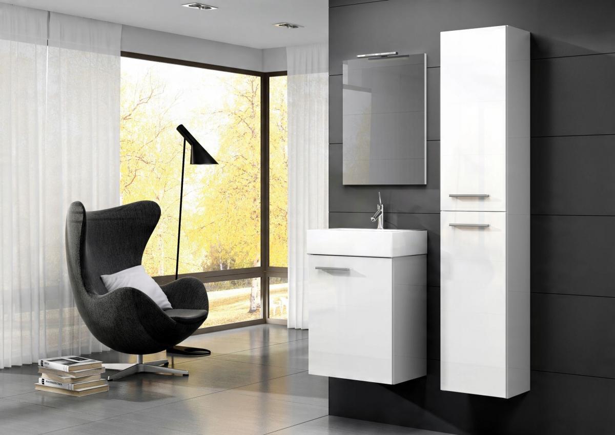 Zestaw: Szafka ELITA TINY+ umywalkaceramiczna 45 /WHITE