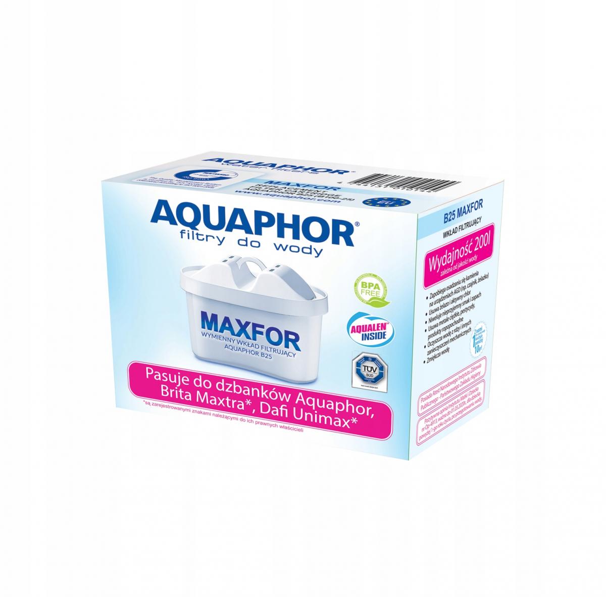 AQUAPHOR Dzbanek Time 1,5 l + wkład Maxfor +, kolor biały