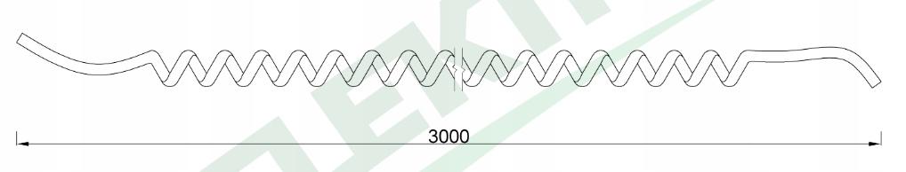 F-ELEKTRO Przewód spiralny 05VVH8-F 3x1mm2 - 3m - czarny