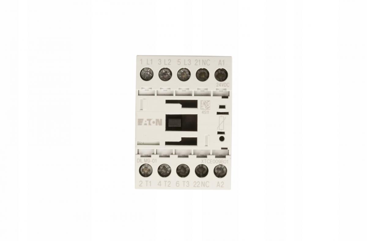EATON Stycznik mocy, I=9A [AC-3] 0Z 1R DILM9-01(24VDC)