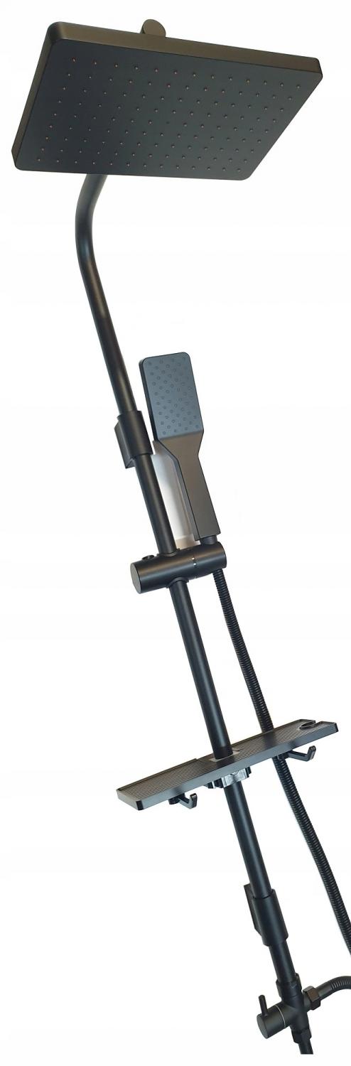 INVENA DESZCZOWNICA KWADRATOWA SVART, CZARNA