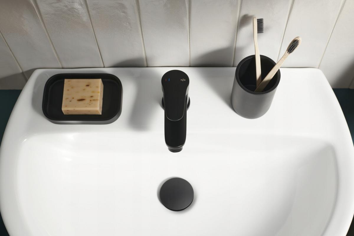 Bateria umywalkowa stojąca ARMATURA KRAKÓW TANZANIT 1-otw. mosiężna chrom