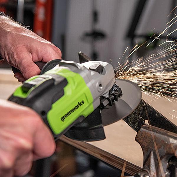 Szlifierka Kątowa Greenworks Gd24Ag 24V