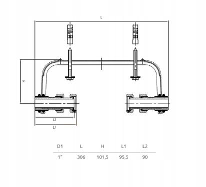 INVENA KONSOLA DO WODOMIERZA 3/4