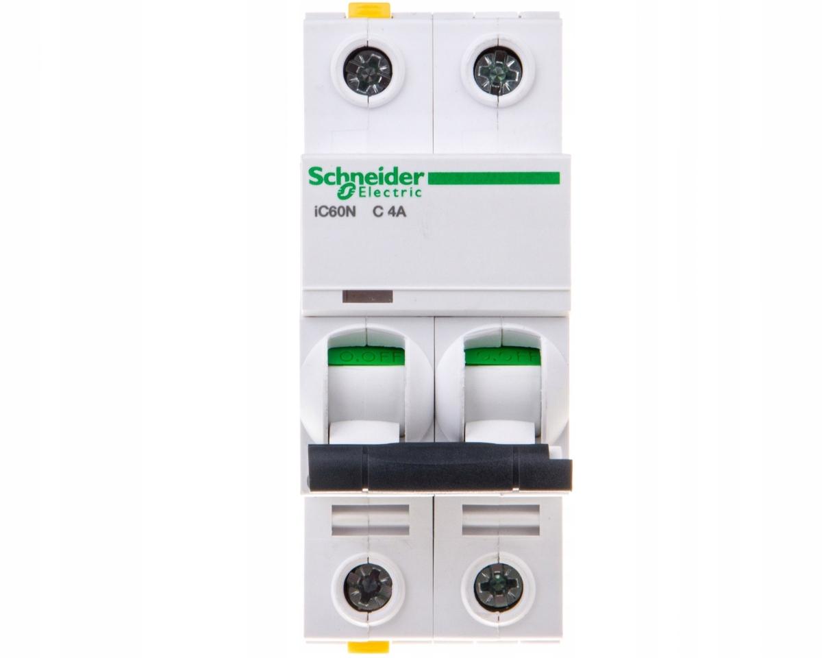 SCHNEIDER ELECTRIC Wyłącznik nadprądowy iC60N-C4-2 C 4A 2-biegunowy
