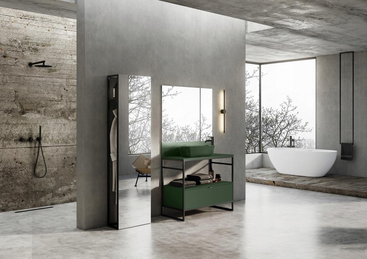 Stelaż do szafki 80 1S 800 x 455 x 810 mm black matt ROCA Indus