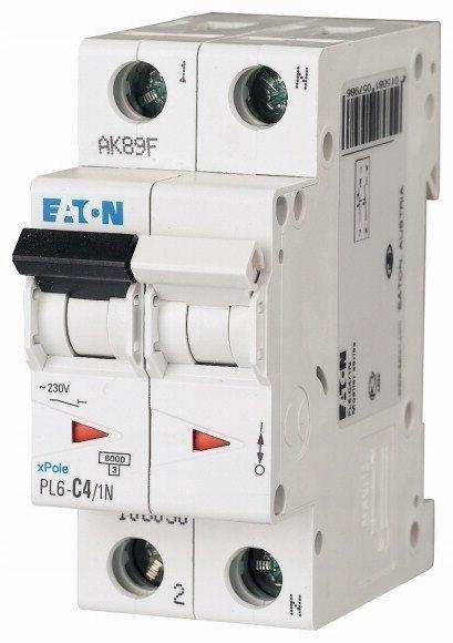 EATON Wyłącznik nadprądowy 6kA PL6-B4/1N
