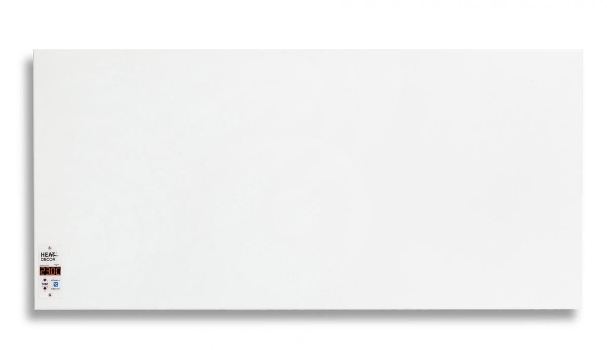 Grzejnik stalowy HD-WAVE STEEL z termostatem, moc 1000 W - biały