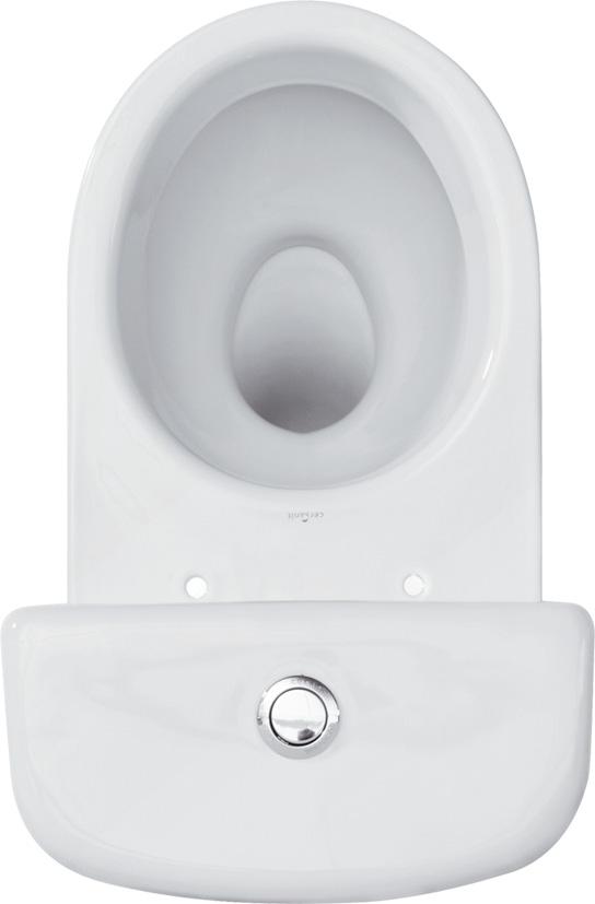 Kompakt 114 Merida 3/6 l, odpływ poziomy, deska polipropylenowa