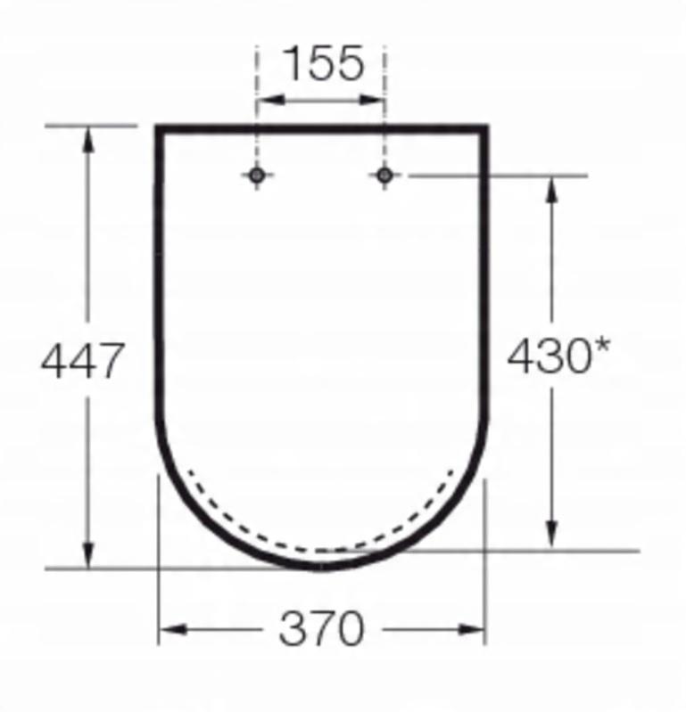 Deska WC ACCESS Wolnoopad. dla niepełnospr. (pełne siedzisko) Biały ROCA