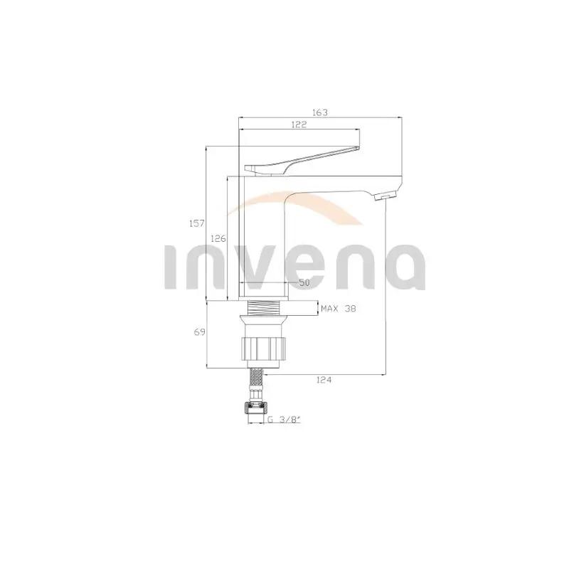 INVENA BATERIA UMYWALKOWA NERI INVENA TREND CZARNA