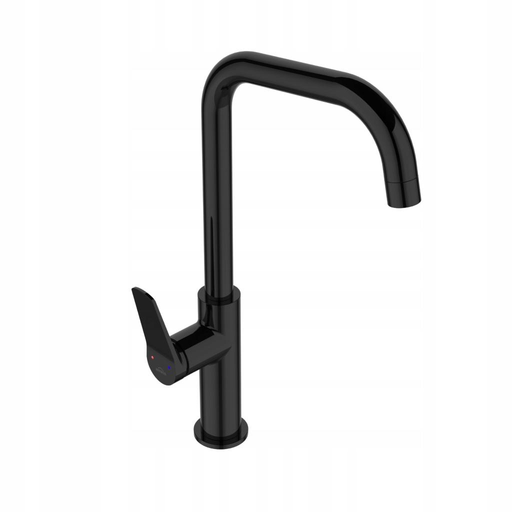 INVENA BATERIA ZLEWOZMYWAKOWA ALONIA INVENA TREND, CZARNY POŁYSK