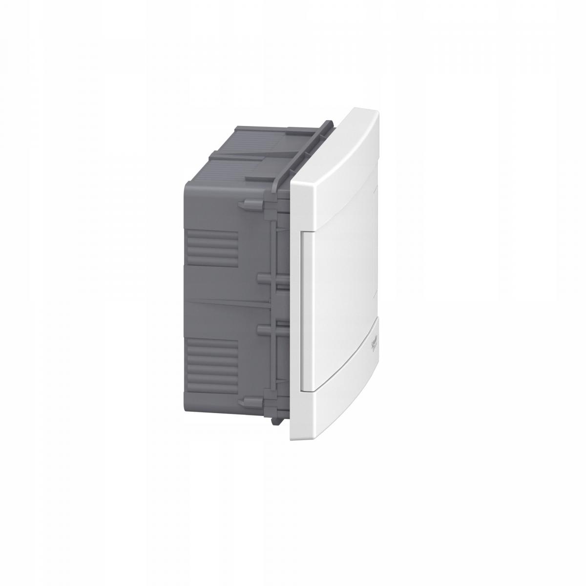 Obudowa podtynkowa, Easy9 EU IP40 EZ9EU-1-8-PT-P drzwi białe 1 rząd 8 moduł