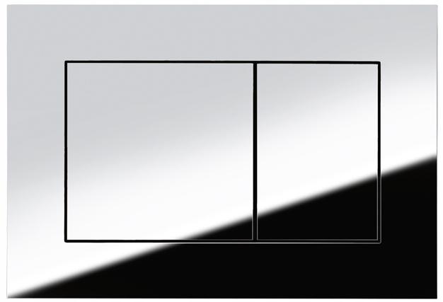 Przycisk spłukujący TECE base podwójny do WC z tworz sztucz chrom połysk