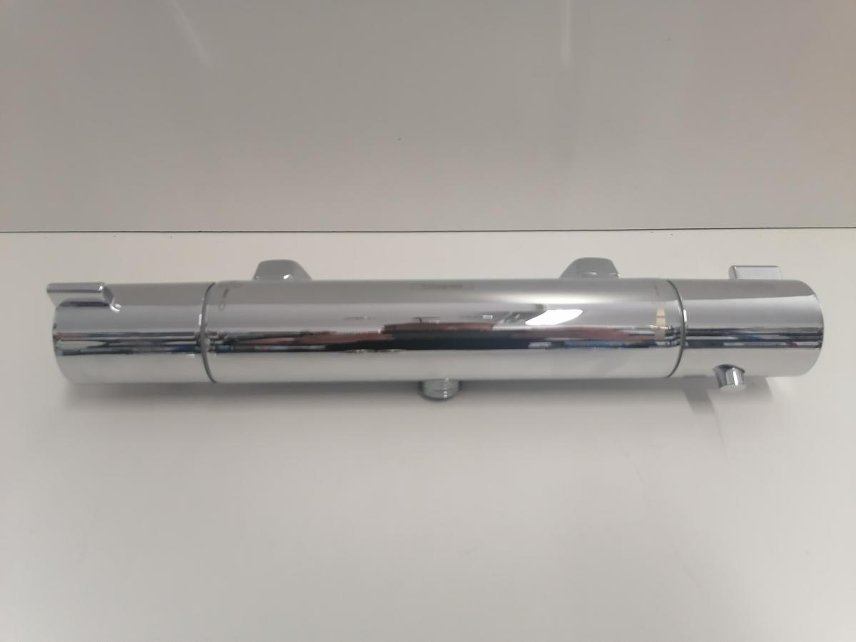 Bateria wannowo-prysznicowa dwuuchwytowa ścienna Hansgrohe Ecostat srebrny