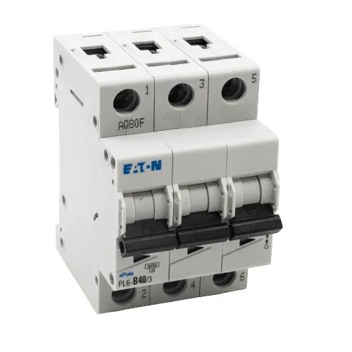 EATON Wyłącznik nadprądowy 6kA PL6-B40/3