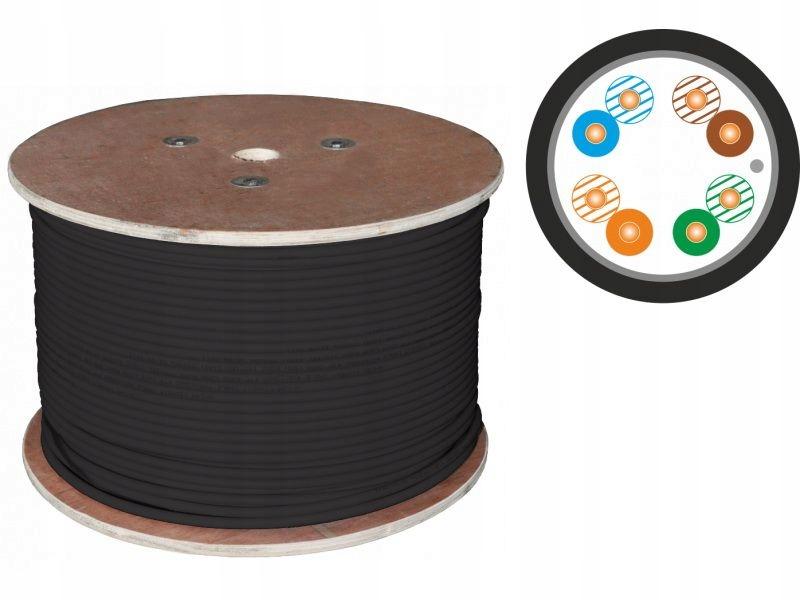 Przewód komputerowy ALANTEC FTP kabel 4x2x24AWG OUTDOOR ŻELOWANY kat.5e