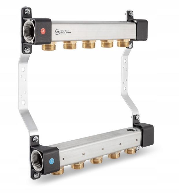 KAN Rozdzielacz InoxFlow z nyplami 9 ob. 48h