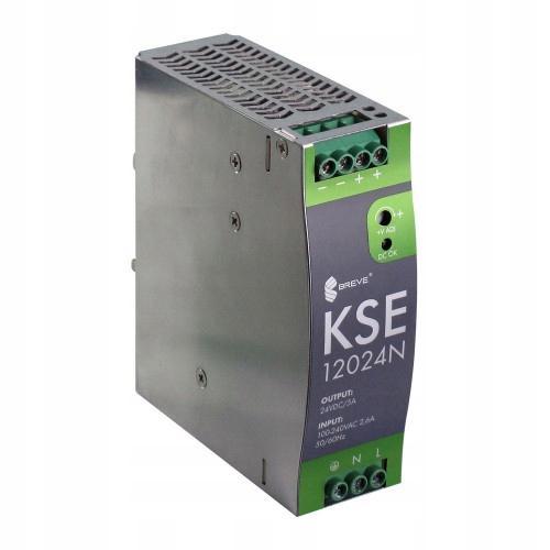 BREVE Elektroniczny zasilacz impulsowy prądu stałego 12024 230/24VDC 5A