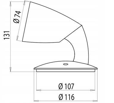 Ensto Oprawa SPOTLIGHT na szynę 3-fazową 50W 48h