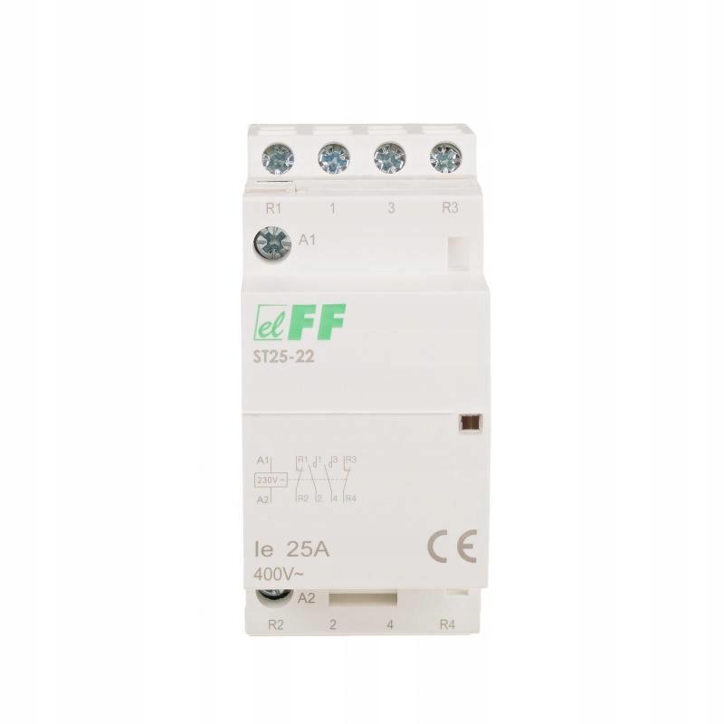 Stycznik modułowy styki 2NO+2NC I=25A napięcie cewki U=230V AC 2 moduły ONN