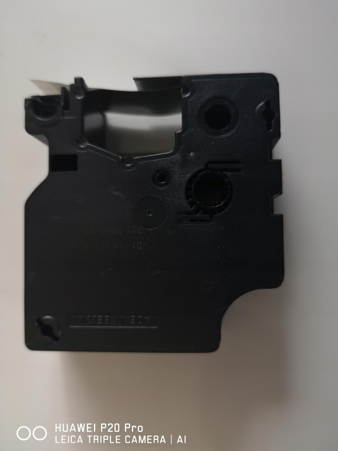 Taśma D1 19mmx7m, czarno-biała